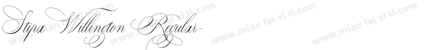 Stipa Willington Regular字体转换